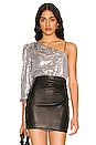 view 1 of 6 Lucinda Top in Silver & Gunmetal