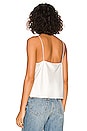 view 4 of 4 Classic Harmon Drapey Slip Tank in Off White
