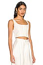 view 2 of 4 Breslin Boned Corset Top in Off White