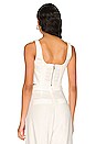 view 3 of 4 Breslin Boned Corset Top in Off White