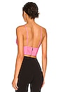 view 3 of 4 Carli Vegan Leather Bra Top in French Rose