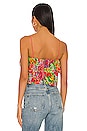 view 3 of 4 Marylynn Ruffle Crop top in Garden Floral