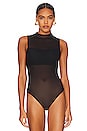 view 2 of 5 Nichol Mesh Bodysuit in Black