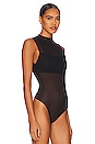 view 3 of 5 Nichol Mesh Bodysuit in Black