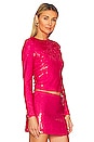 view 2 of 5 Delaina Embellished Top in Wild Pink