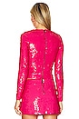 view 3 of 5 Delaina Embellished Top in Wild Pink