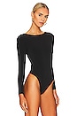 view 3 of 5 Marcella Chain Back Bodysuit in Black