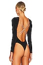 view 4 of 5 Marcella Chain Back Bodysuit in Black