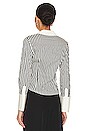 view 3 of 4 TOP BOUTONNÉ MELIA FITTED DART in Joy Stripe