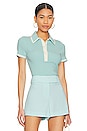 view 1 of 4 TOP POLO PIA in Julep & Ecru