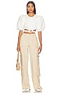 view 4 of 4 Colette Crop Top in White