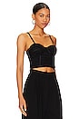 view 2 of 4 Damia Ruched Bustier in Black