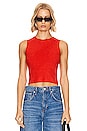 view 1 of 4 Amity Sleeveless Top in Bright Ruby