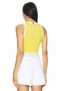 view 3 of 4 Boyd Tank in Happy Yellow & Soft White