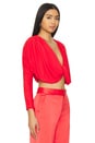 view 2 of 4 Elda Cropped Top in Bright Ruby