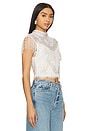 view 2 of 5 Pria Fringe Top in Off White