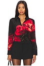 view 1 of 4 Brady Button Down Shirt in Peony Petals Bright Ruby