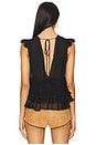 view 3 of 4 Blanche Ruffle Swing Top in Black
