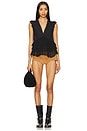 view 4 of 4 Blanche Ruffle Swing Top in Black