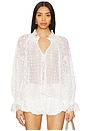 view 1 of 4 Norah Peasant Blouse in Off White