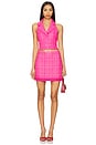 view 4 of 5 Meri Cropped Halter Blazer Top in Wild Pink