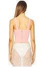 view 3 of 4 Ruby Corset Tank in Dusty Rose