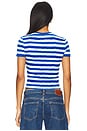 view 3 of 4 Tess Tee in True Blue & Off White