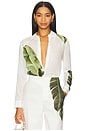 view 1 of 6 Willa Top in Jungle Palm Off White