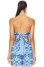 view 3 of 4 Yuri Scarf Top in Soiree True Blue