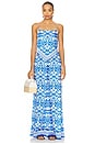 view 4 of 4 Yuri Scarf Top in Soiree True Blue