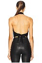 view 3 of 4 Ayanna Deep Halter Top in Black