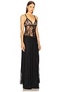 view 2 of 3 Melodie Lace Maxi Top in Black