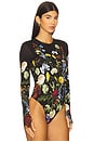 view 3 of 5 Olea Crew Neck Bodysuit in Social Hour Black