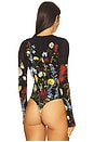 view 4 of 5 Olea Crew Neck Bodysuit in Social Hour Black
