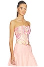 view 2 of 4 Kelcey Strapless Vest in English Rose Toile