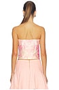 view 3 of 4 Kelcey Strapless Vest in English Rose Toile