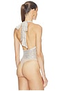 view 4 of 6 Pippa Sequin Bodysuit in Almond & Silver