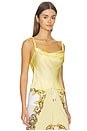 view 2 of 4 Monique Twist Strap Cowl Neck Tank in Butter