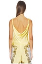 view 3 of 4 Monique Twist Strap Cowl Neck Tank in Butter