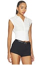 view 2 of 4 Kim Paneled Corset Fitted Top in Off White