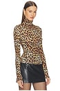 view 2 of 4 Delaina Longsleeve Turtleneck Top in Spotted Leopard