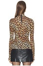 view 4 of 4 Delaina Longsleeve Turtleneck Top in Spotted Leopard