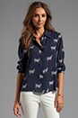 view 1 of 5 Willa Placket Top in Zebra Safari