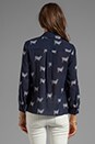 view 2 of 5 Willa Placket Top in Zebra Safari