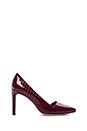 view 1 of 5 Dina Croc Embossed Pumps in Plum