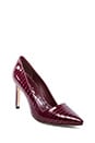 view 2 of 5 Dina Croc Embossed Pumps in Plum