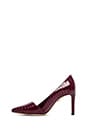 view 5 of 5 Dina Croc Embossed Pumps in Plum