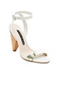 view 2 of 5 Cici Vachetta Heel in White & Pale Gold
