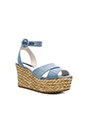 view 2 of 5 Roberta Sandal in Blue Denim Fabric