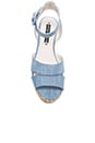view 4 of 5 Roberta Sandal in Blue Denim Fabric